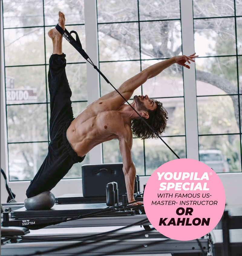 Or Kahlon beim Training auf dem Reformer
